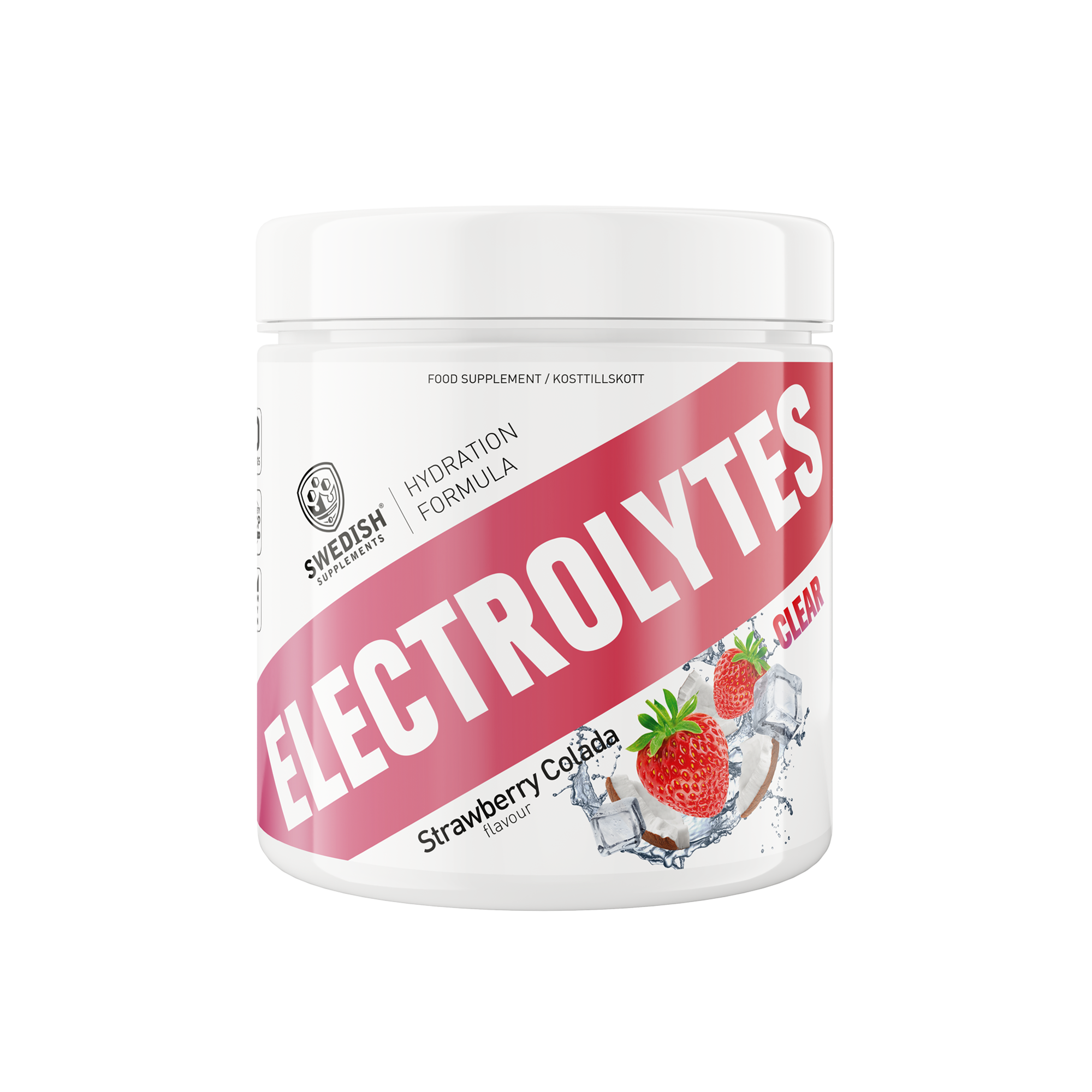 Swedish Supplements Clear Electrolytes Strawberry Colada 240g