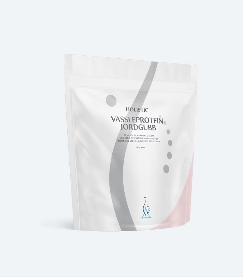 Holistic Vassleprotein Jordgubb 750g