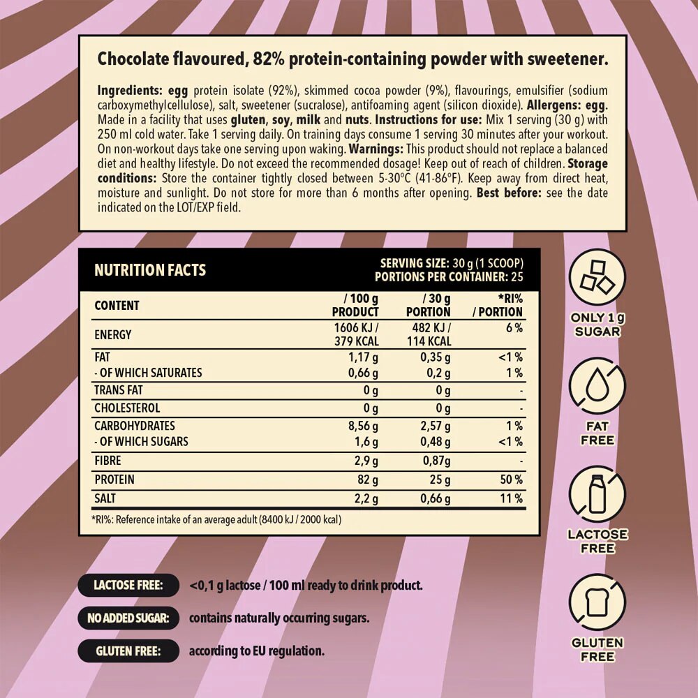 Näno Supps Egg White Protein Chocolate 750g