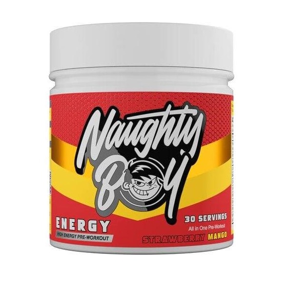 Naughty Boy Energy PWO Strawberry & Mango 390g