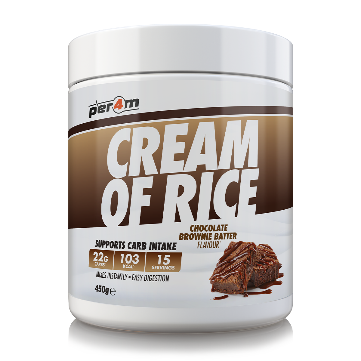 Per4m Cream of rice Chocolate Brownie Batter 450g