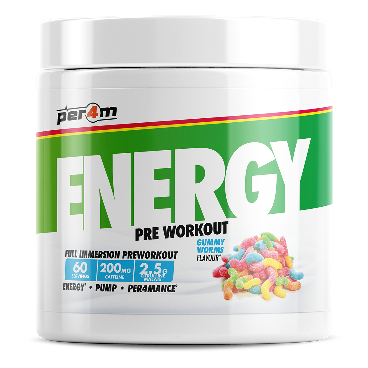 Per4m Energy PRE Gummy Worms 390g