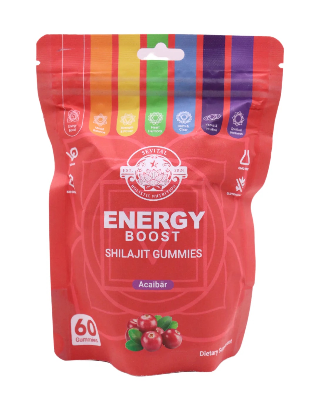 Sevital Energy Boost Shilajit Gummies 60st