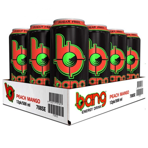 Bang Energy peach mango flak