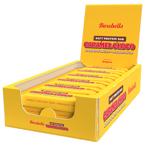 Barebells bar caramel choco box