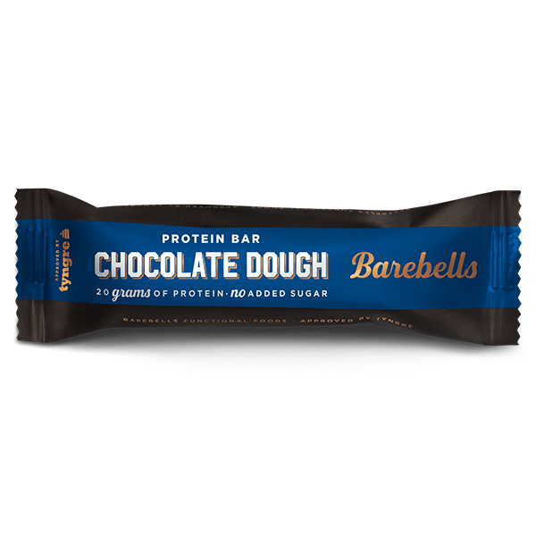 Barebells proteinbar chocolate dough