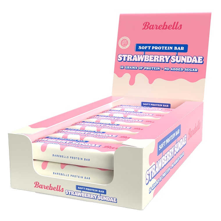 Barebells Soft Protein Bar Strawberry Sundae 12x55g