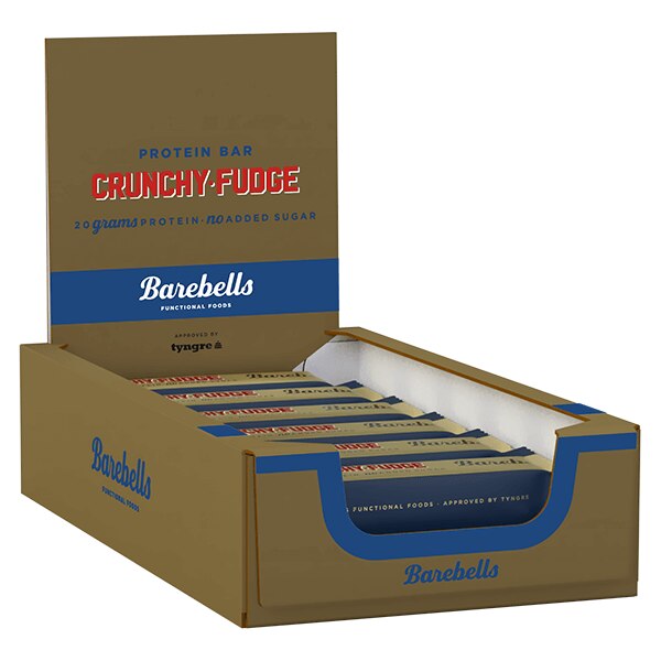 Barebells proteinbars crunchyfudge box