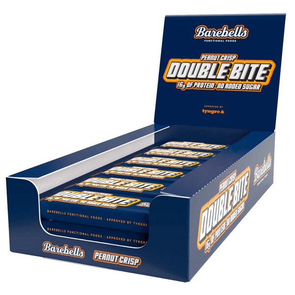 Barebells doublebite peanut crisp box