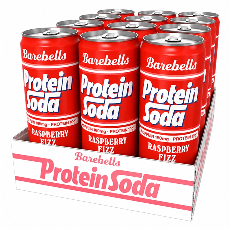 Barebells Protein Soda Raspberry Fizz 12x355ml