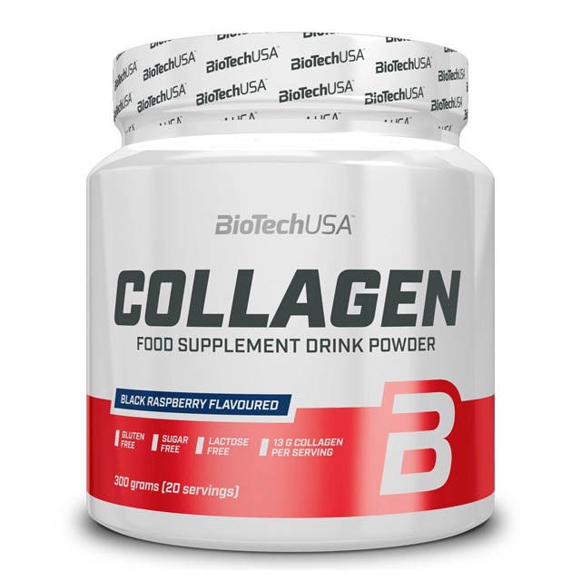 BioTechUSA Collagen Black Raspberry 300g