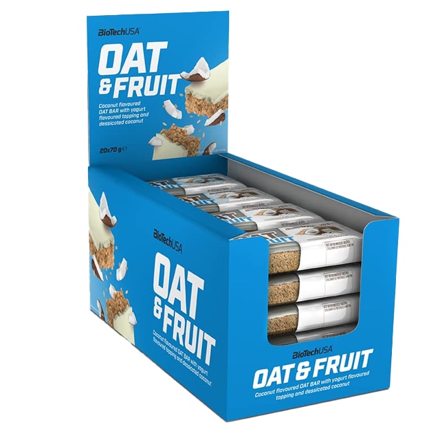BioTechUSA Oat & Fruit Bar Coconut Yoghurt 20x70g