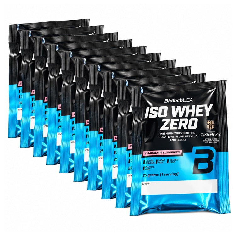 BioTechUSA Iso Whey Zero Strawberry 10x25g
