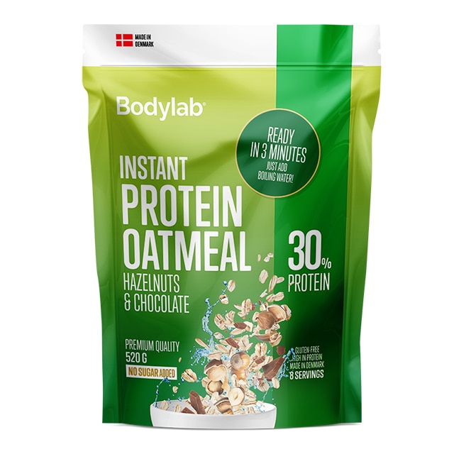 bodylab instant oatmeal huzelnuts chocolate 520g