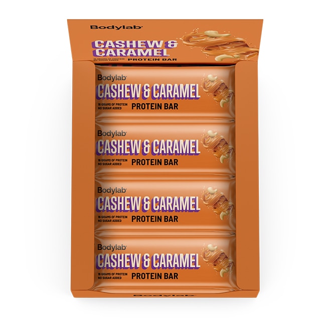 bodylab protein bar cashew caramel 12x55g