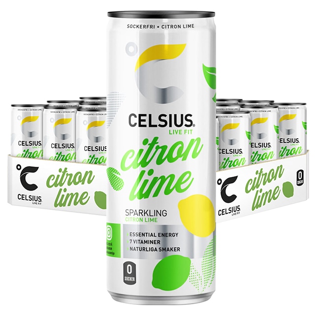 Celsius Citron/Lime 24x355ml