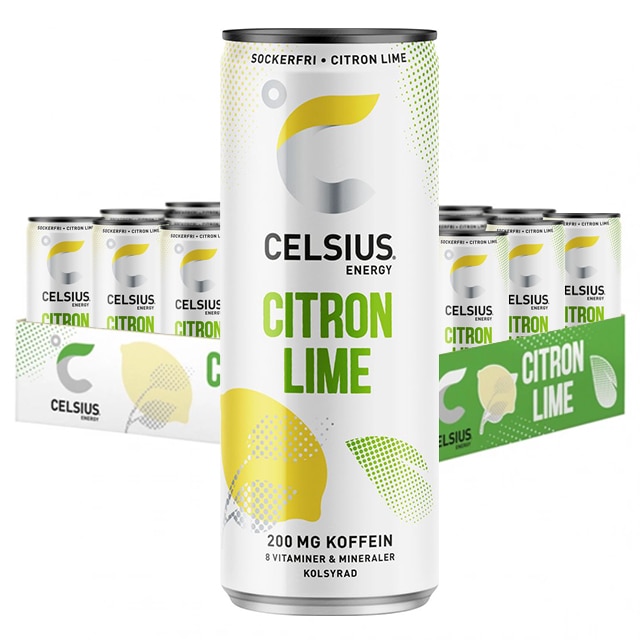 celsius citron lime flak 24x355ml