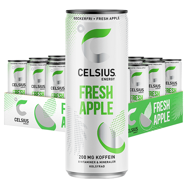Celsius fresh apple flak 24x355ml