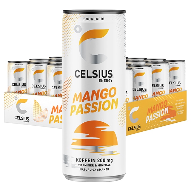 celsius mango passion flak 24x355ml
