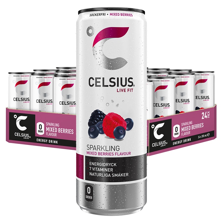 Celsius Mixed Berries 24x355ml