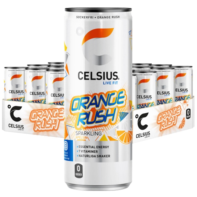 Celsius Orange Rush 24x355ml