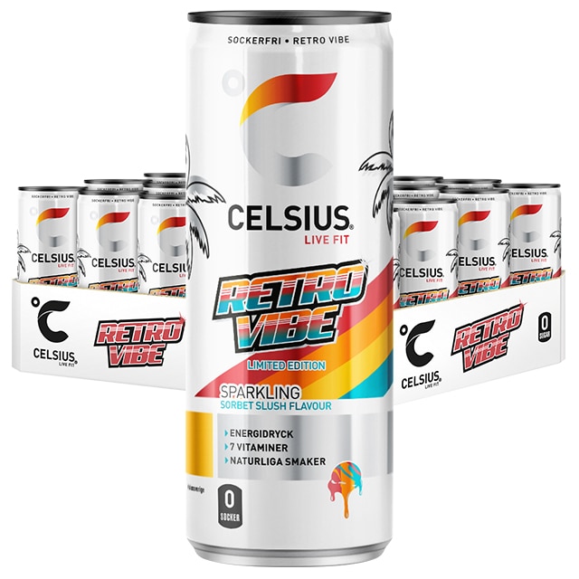 Celsius Retro Vibe 24x355ml