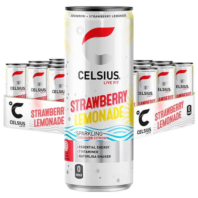 Celsius Strawberry Lemonade 24x355ml
