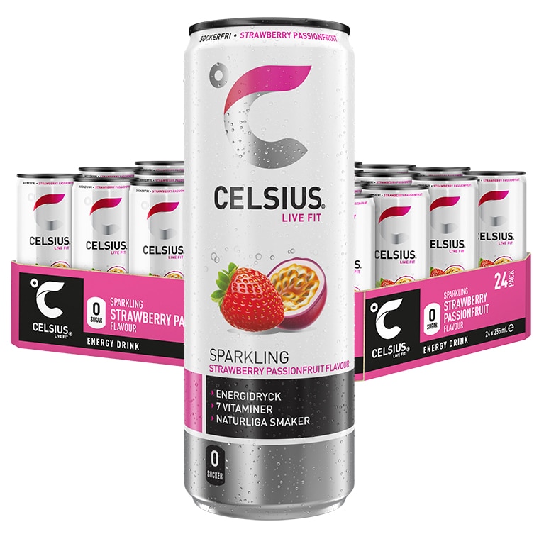 Celsius Strawberry Passionfruit 24x355ml