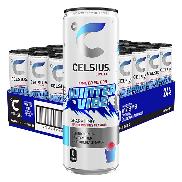 Celsius Winter Vibe Cranberry Fizz 24x355ml