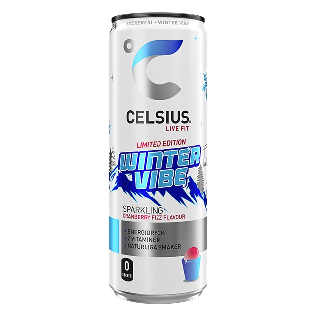 Celsius Winter Vibe Cranberry Fizz 355ml