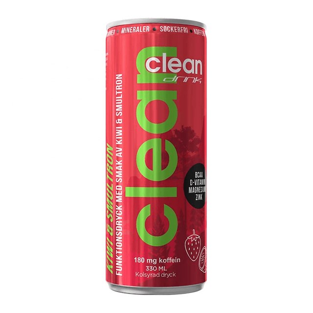 Clean Drink BCAA Kiwi/Smultron 330ml