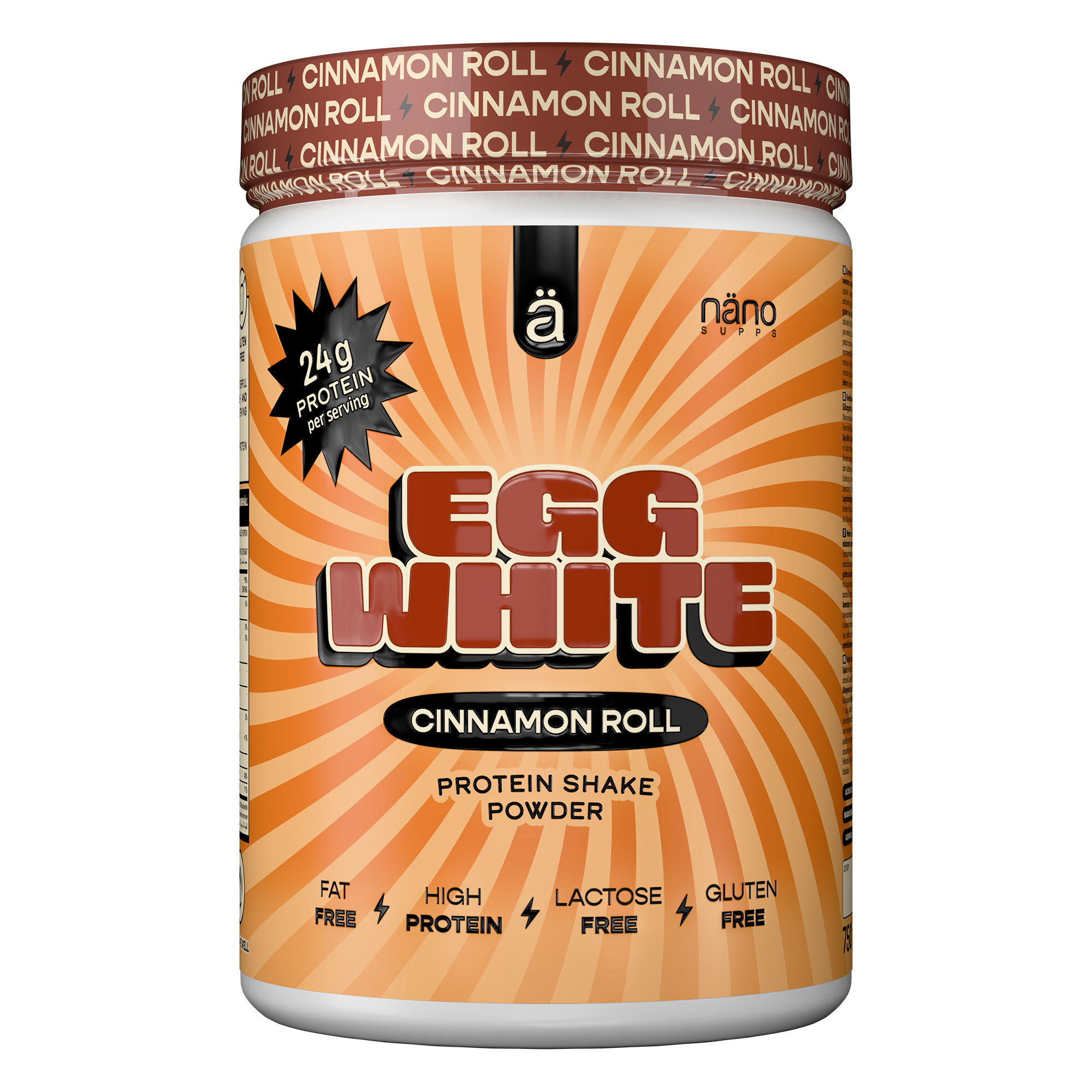 Näno Supps Egg White Protein Cinnamon Roll 750g