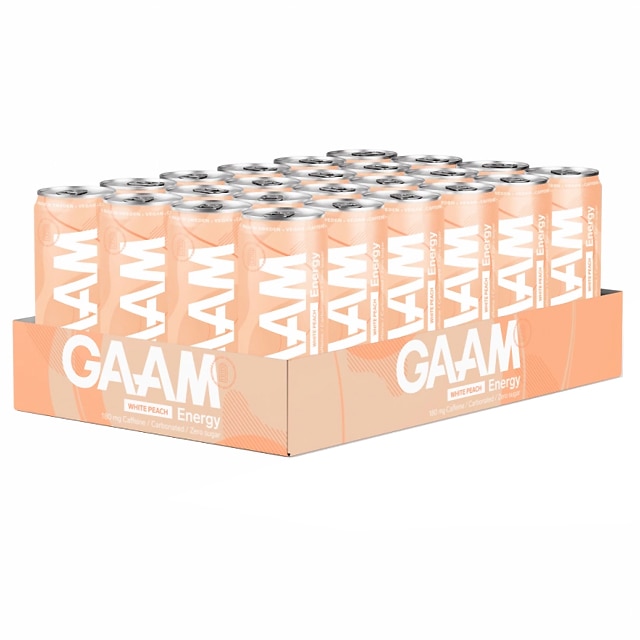 GAAM Energy White Peach 24x330ml