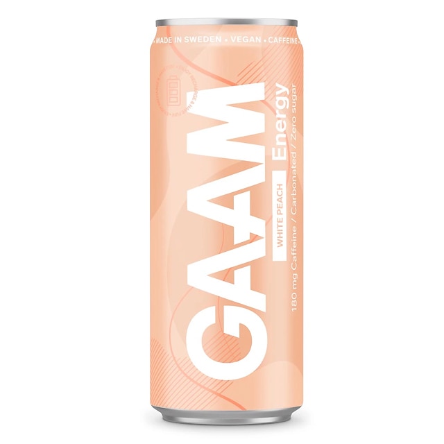 GAAM Energy White Peach 330ml