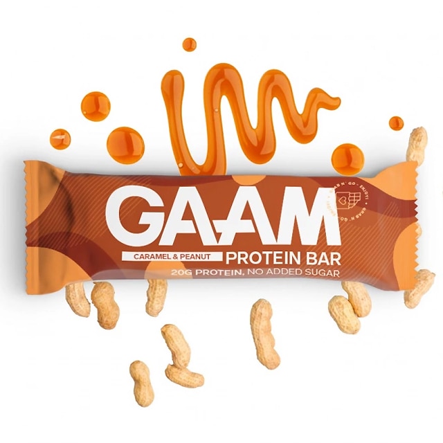 gaam proteinbar caramel peanut 55g