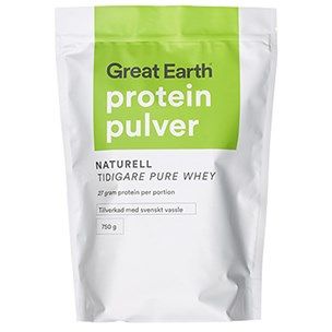 Great Earth stevia naturell protein pulver 750g