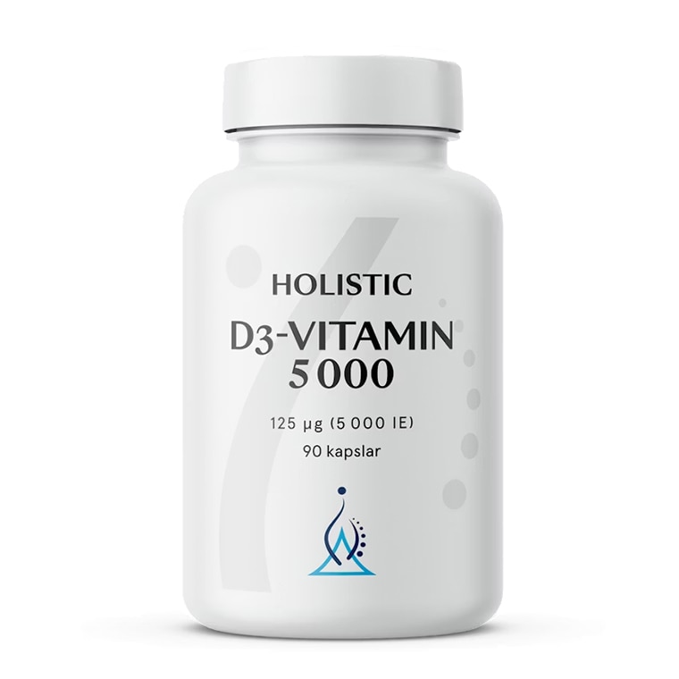 Holistic D3-vitamin 5000 90 Kapslar