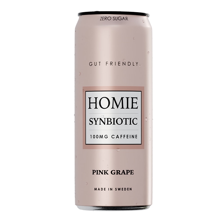 Homie Wake Up Synbiotic Pink Grape 330ml