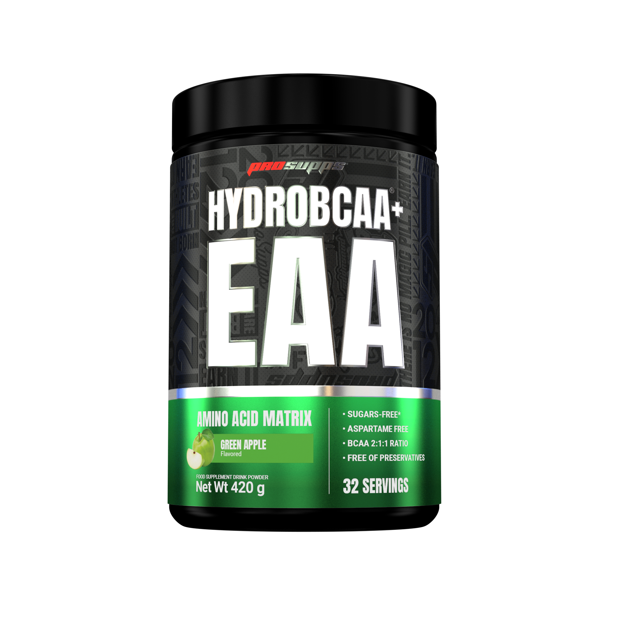 Pro Supps HydroBCAA/EAA Plus Green Apple 30 portioner