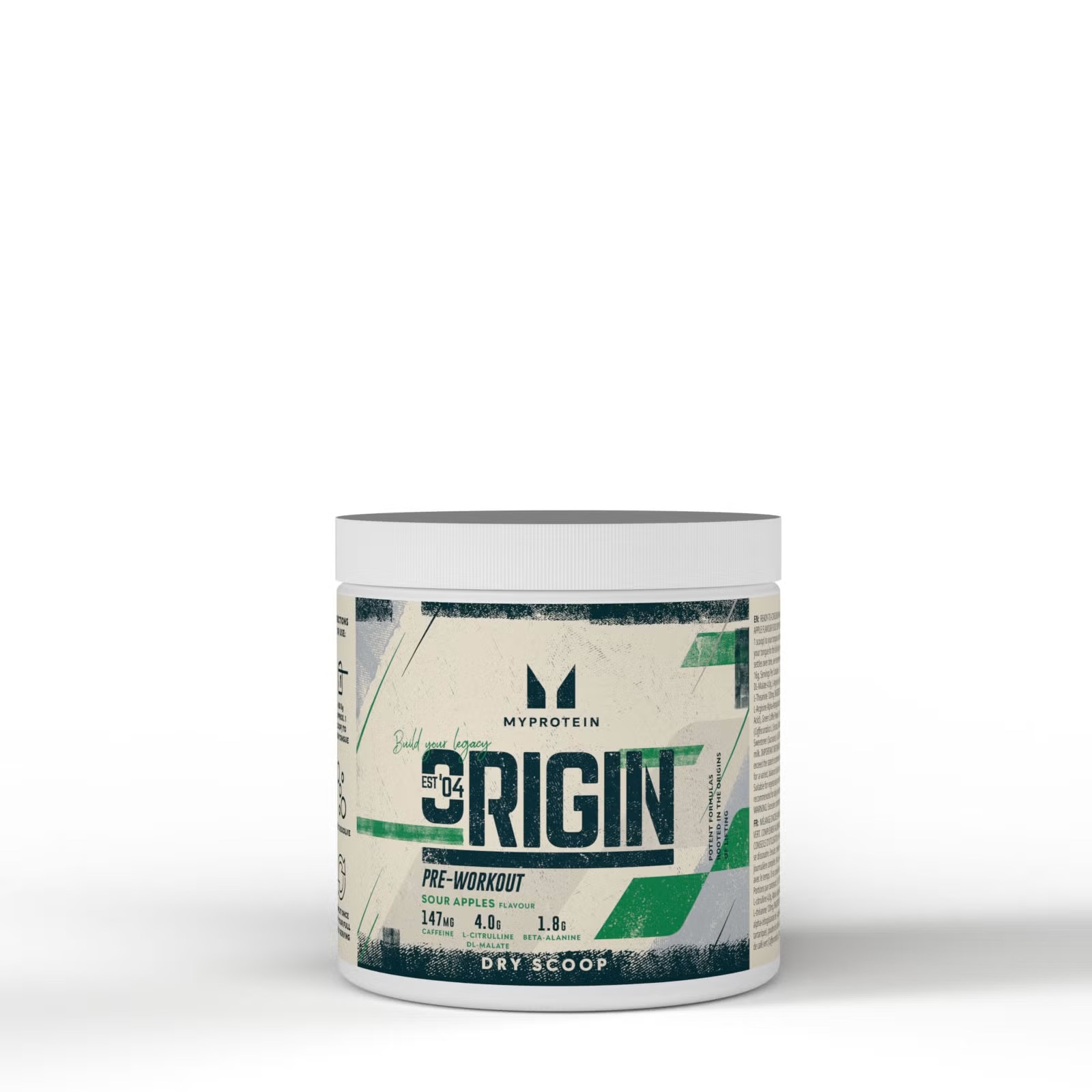 MyProtein Origin PWO Dry Scoop Sour Apple 288g 