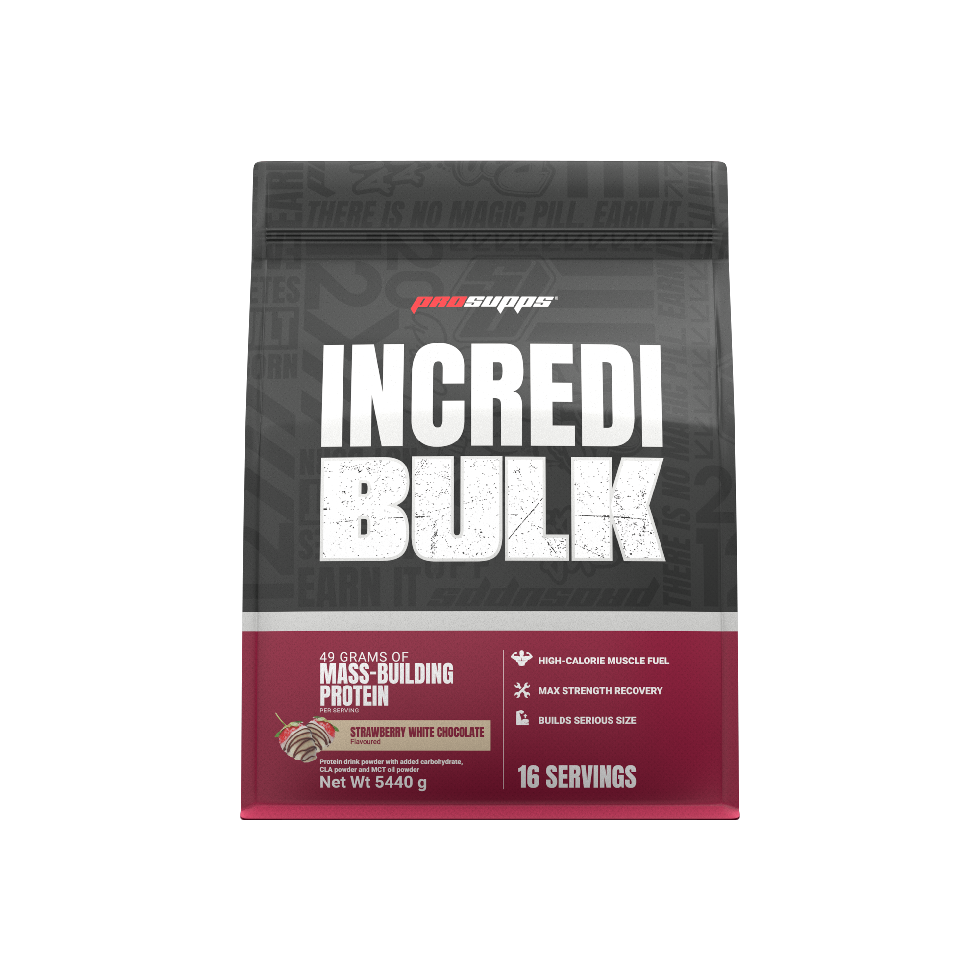 Pro Supps Incredibulk Gainer Strawberry White Chocolate 5,4kg