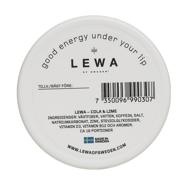 LEWA Cola & Lime Nikotinfritt snus 10-pack