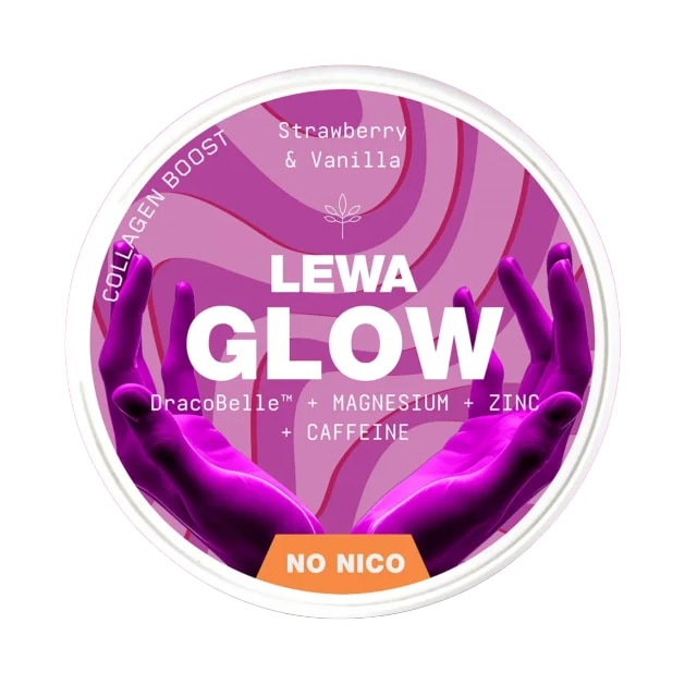 LEWA GLOW Strawberry & Vanilla Nikotinfritt snus 10-pack