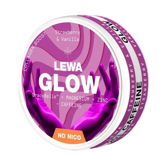 LEWA GLOW Strawberry & Vanilla Nikotinfritt snus 10-pack