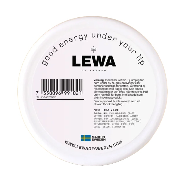 LEWA Power Cola & Lime Nikotinfritt snus 1 dosa