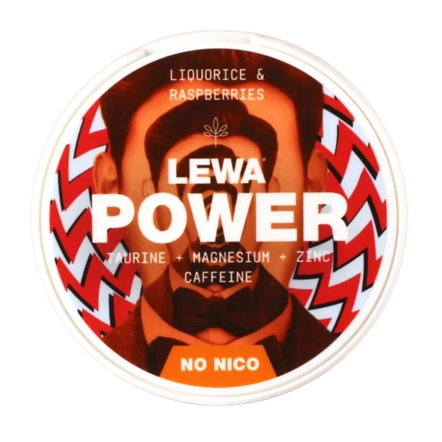 LEWA Power Liquorice & Raspberries Nikotinfritt snus 1 dosa
