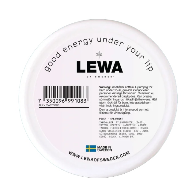 LEWA Power Spearmint Nikotinfritt snus 10-pack