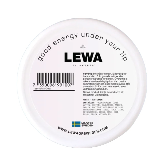 LEWA Power Wintermint Nikotinfritt snus 10-pack