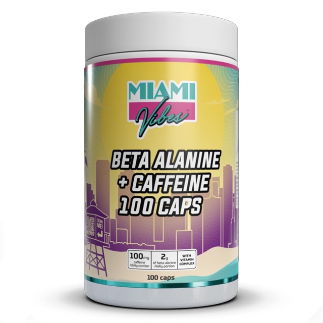 Miami Vibes Beta Alanine + Caffeine 100 Kapslar