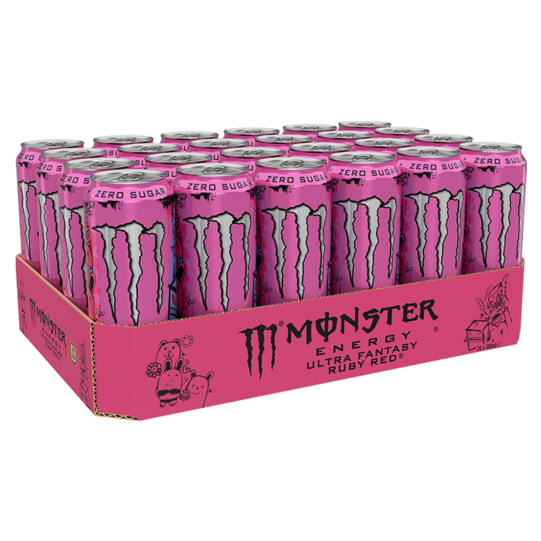 Monster Ultra Fanatsy Red Köp Monster Energy Ultra Fantasy Ruby Red 24x500ml på Sportkost